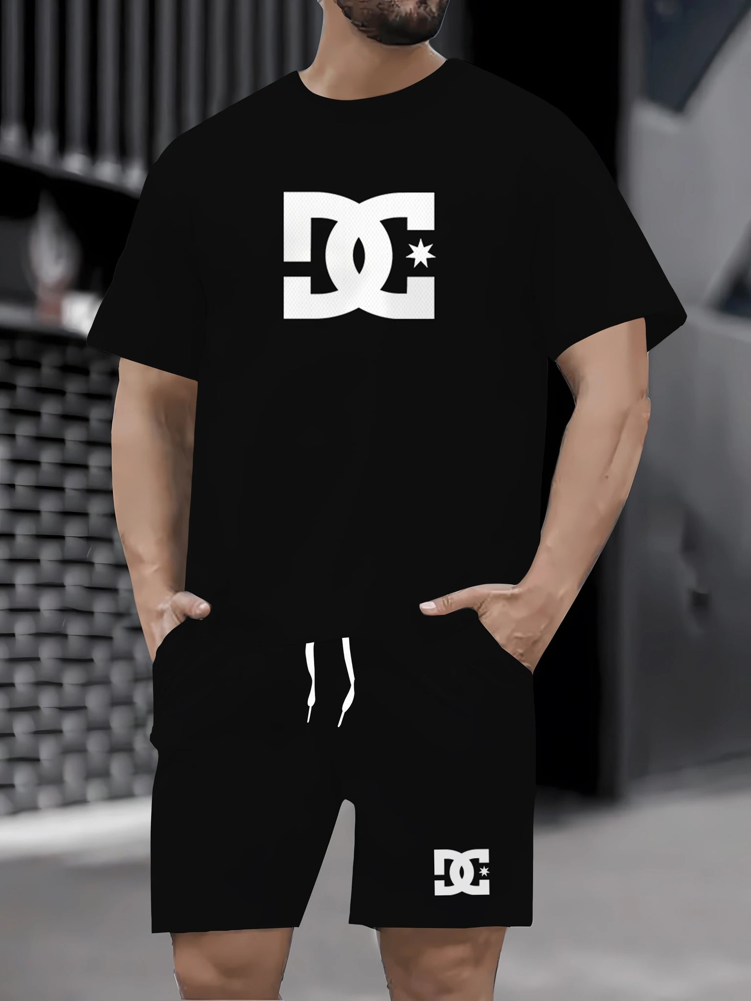 2025 Summer Men’s Sports Set – Lightweight Quick-Dry T-Shirt & Shorts 2-Piece Casual Activewear