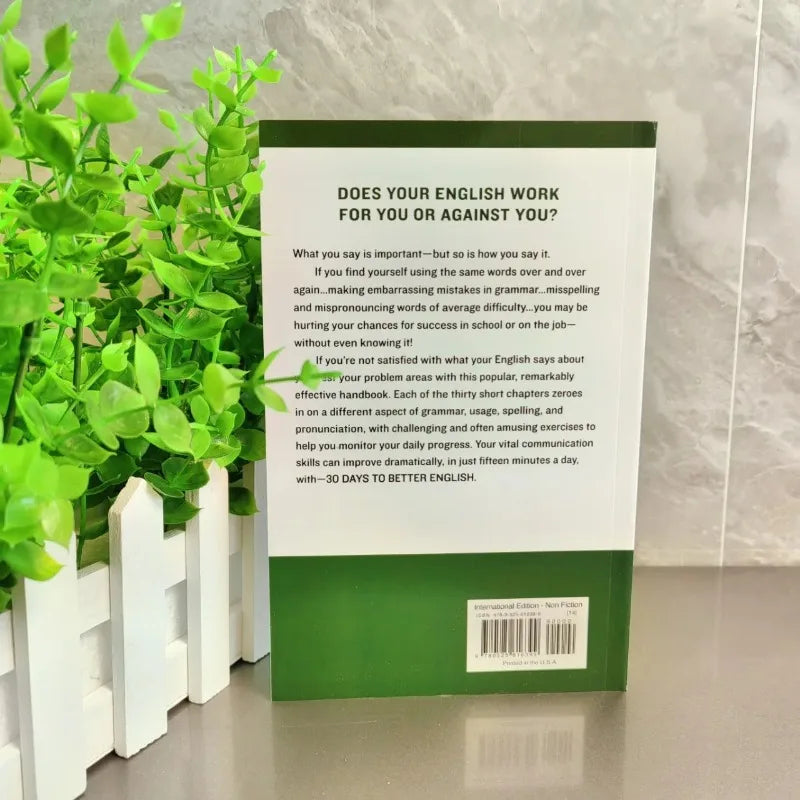 Thirty Days to Better English by Bview Art – Learn to Speak & Write Effectively Study Guide Book