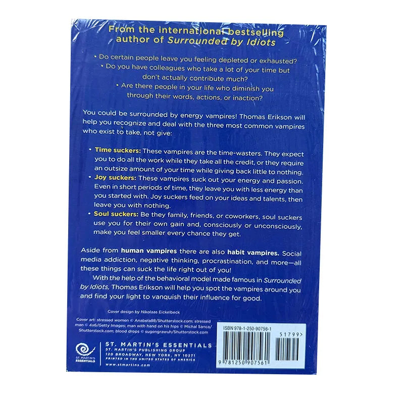 Surrounded by Energy Vampires by Thomas Erikson – English Bestseller Paperback Book