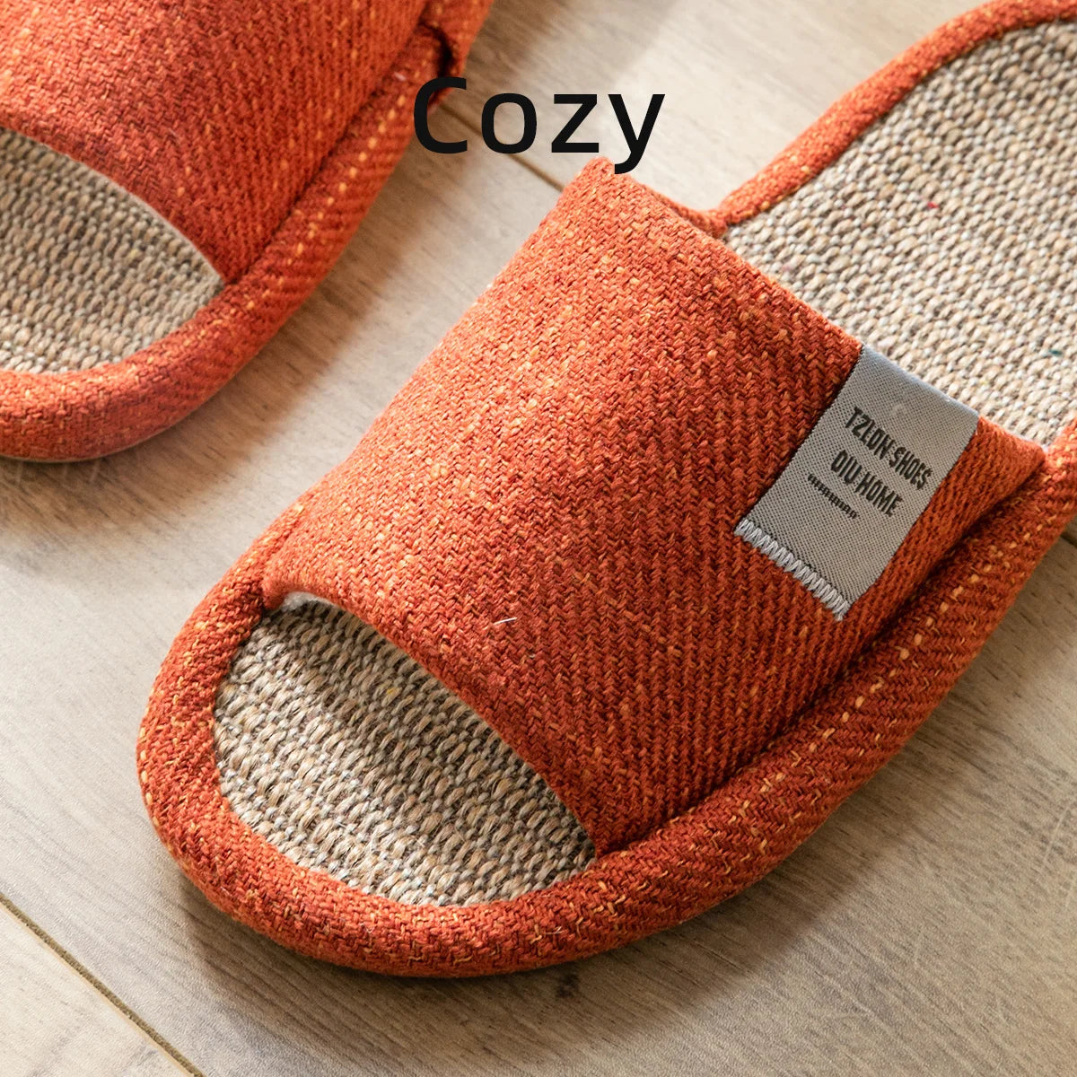 TZLDN Summer Linen Slippers – Lightweight Breathable Non-Slip Flat Sandals for Women & Men Indoor Home Slides