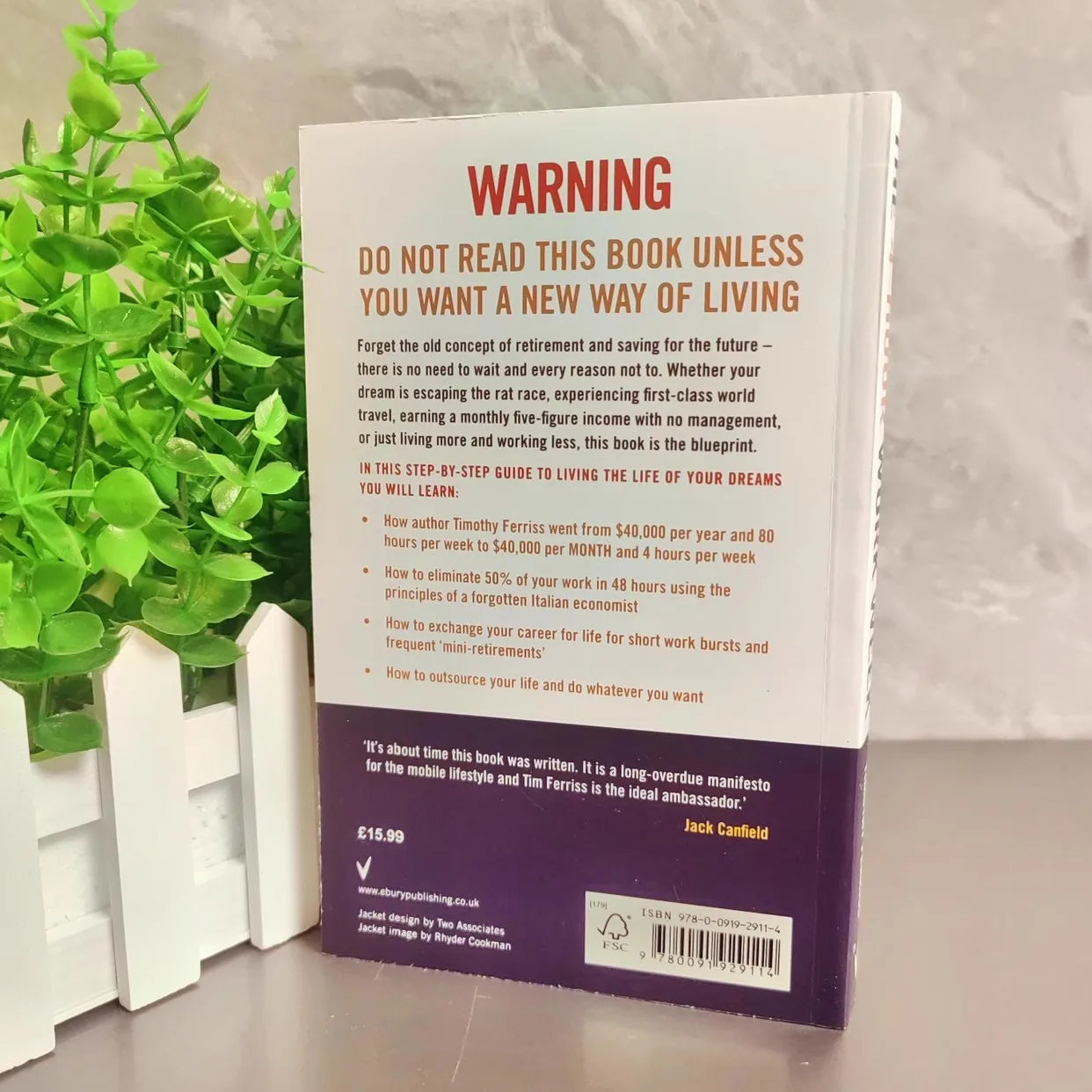 The 4-Hour Work Week by Timothy Ferriss – Escape the 9-5 & Live Freely Paperback Book