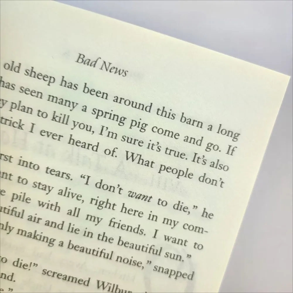 Charlotte’s Web – English Classic Novel & Newbery Award-Winning Story Book