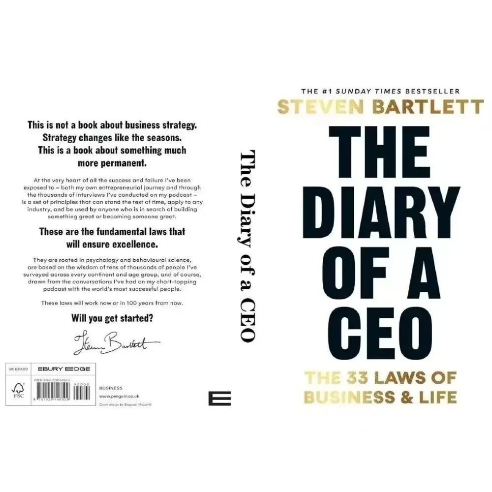 The Diary of a CEO – The 33 Laws of Business and Life Paperback Book