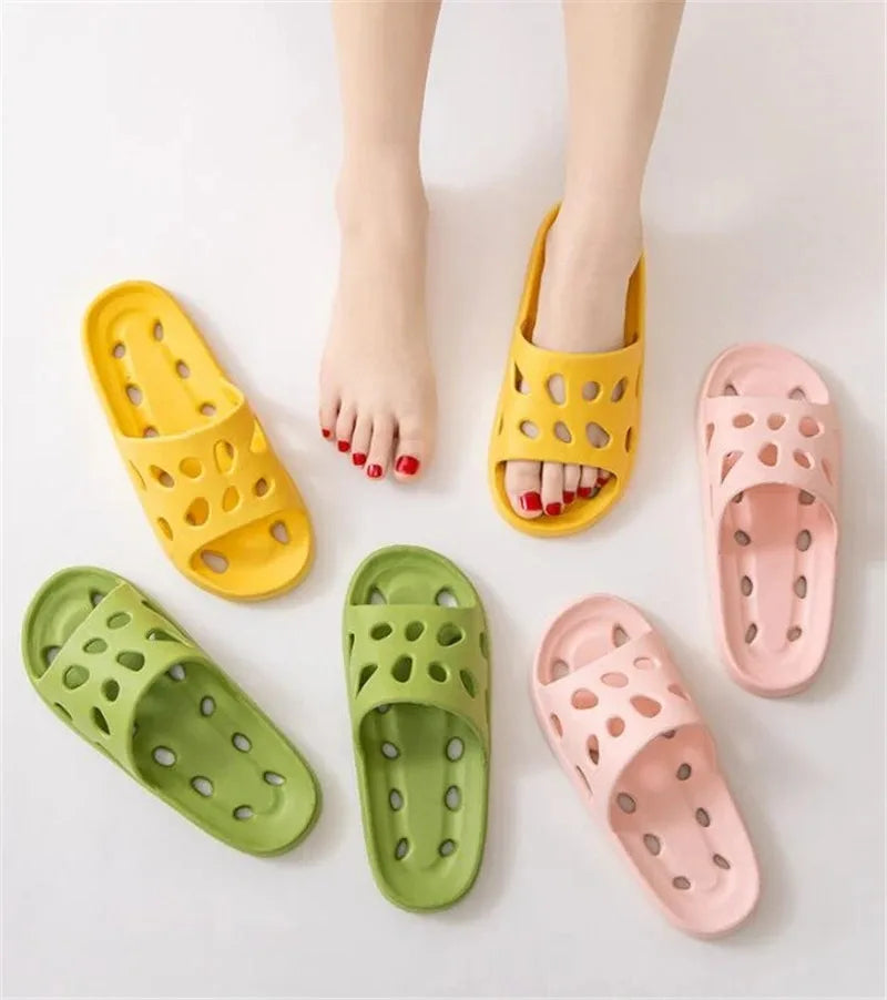 Summer Bathroom Slippers – Non-Slip EVA Sandals for Men & Women Indoor & Beach Use