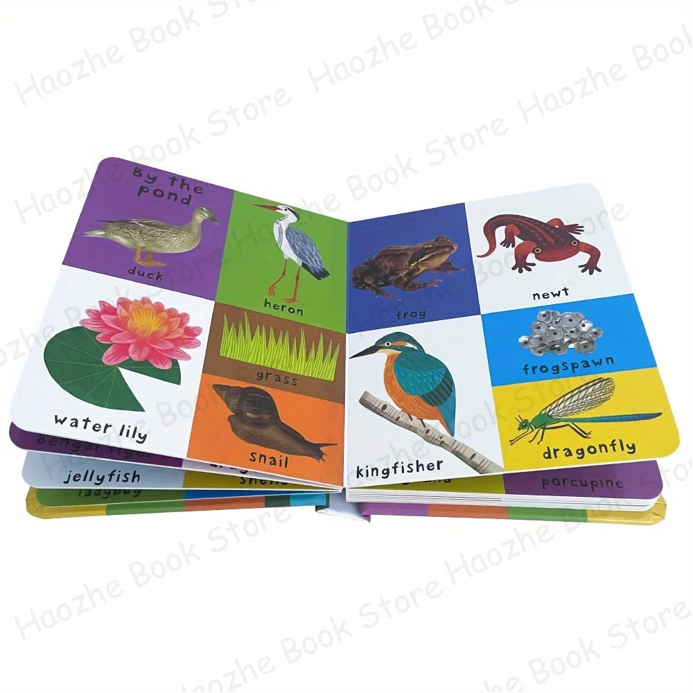 First 100 Nature Words – English Learning Board Book for Kids & Preschool Montessori