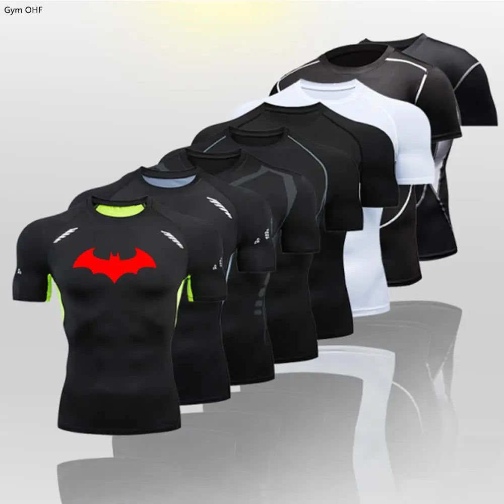 Men’s Compression Sport T-Shirt – Quick Dry Long Sleeve Gym Fitness Running Rashguard Top