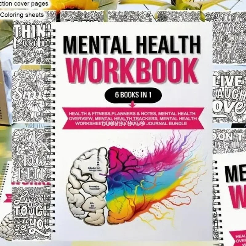 Mental Wellness Journal & Planner Notebook – Cashbook Organizer Diary