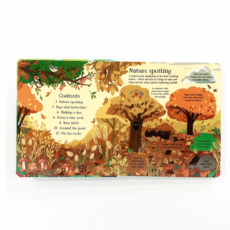 Usborne Look Inside Nature – Children’s Educational Science Book on Animals & Plants