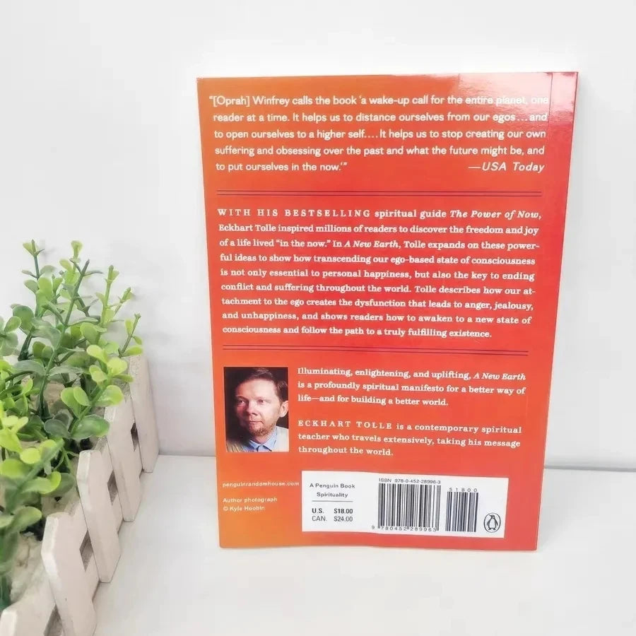 A New Earth by Eckhart Tolle – Awakening to Your Life’s Purpose Paperback Book