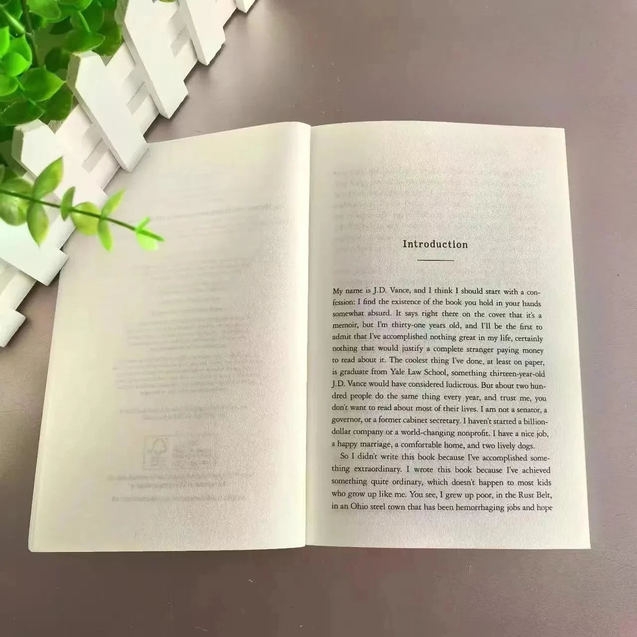 Hillbilly Elegy by J.D. Vance – A Memoir of Family and Culture in Crisis Paperback Book