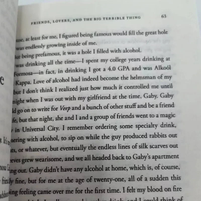 Friends, Lovers, and the Big Terrible Thing by Matthew Perry – English Memoir Paperback Book