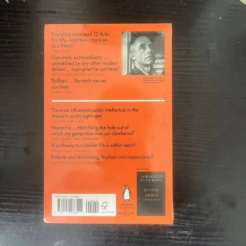 12 Rules for Life by Jordan B. Peterson – An Antidote to Chaos English Book