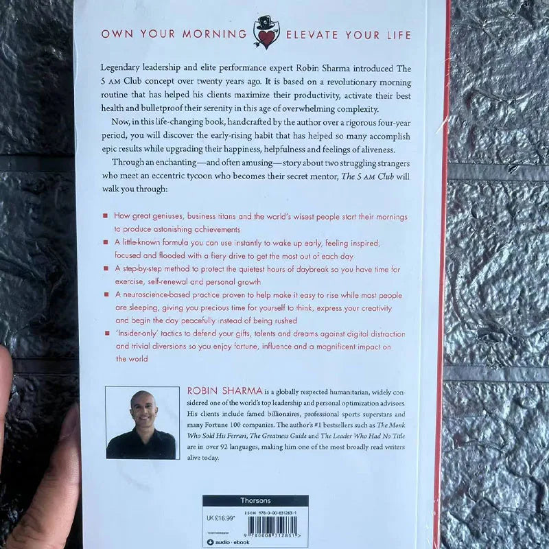 The 5AM Club by Robin Sharma – Own Your Morning & Elevate Your Life English Book