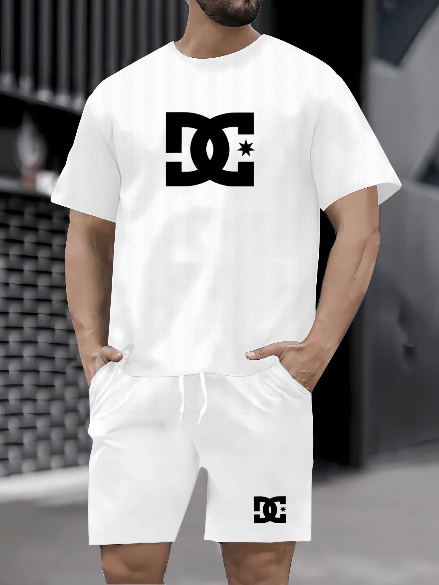 2025 Summer Men’s Sports Set – Lightweight Quick-Dry T-Shirt & Shorts 2-Piece Casual Activewear