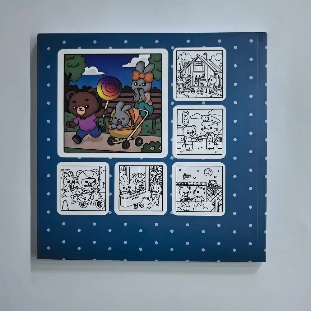 Fuzzy Felons Coloring Book – Cute Animal Designs for Adult & Teen Stress Relief