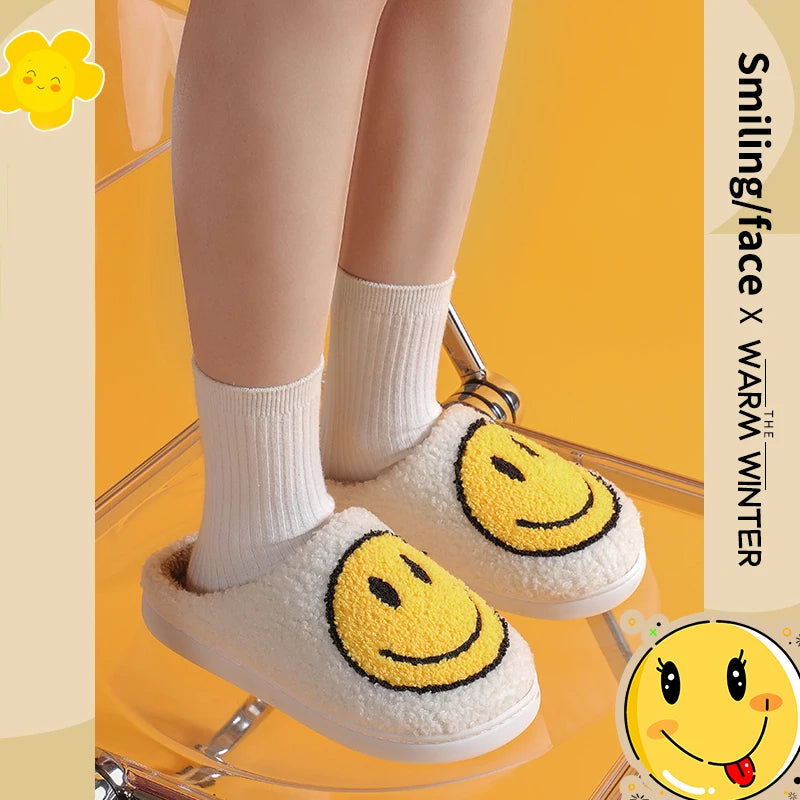 Kawaii Fuzzy Cartoon Slippers – Cute Winter Warm Indoor Cotton Shoes for Women & Couples