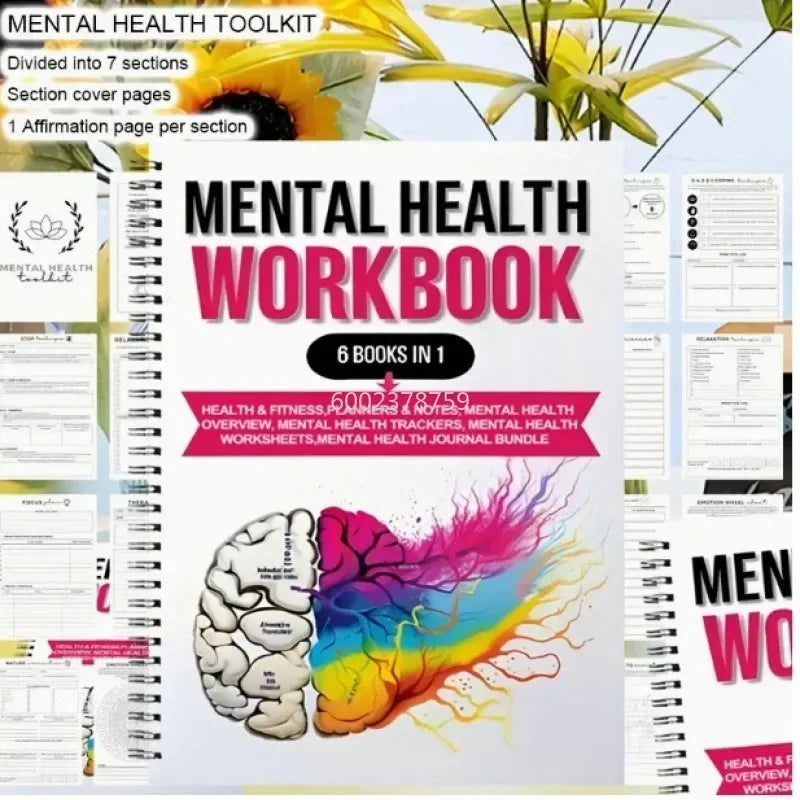 Mental Wellness Journal & Planner Notebook – Cashbook Organizer Diary