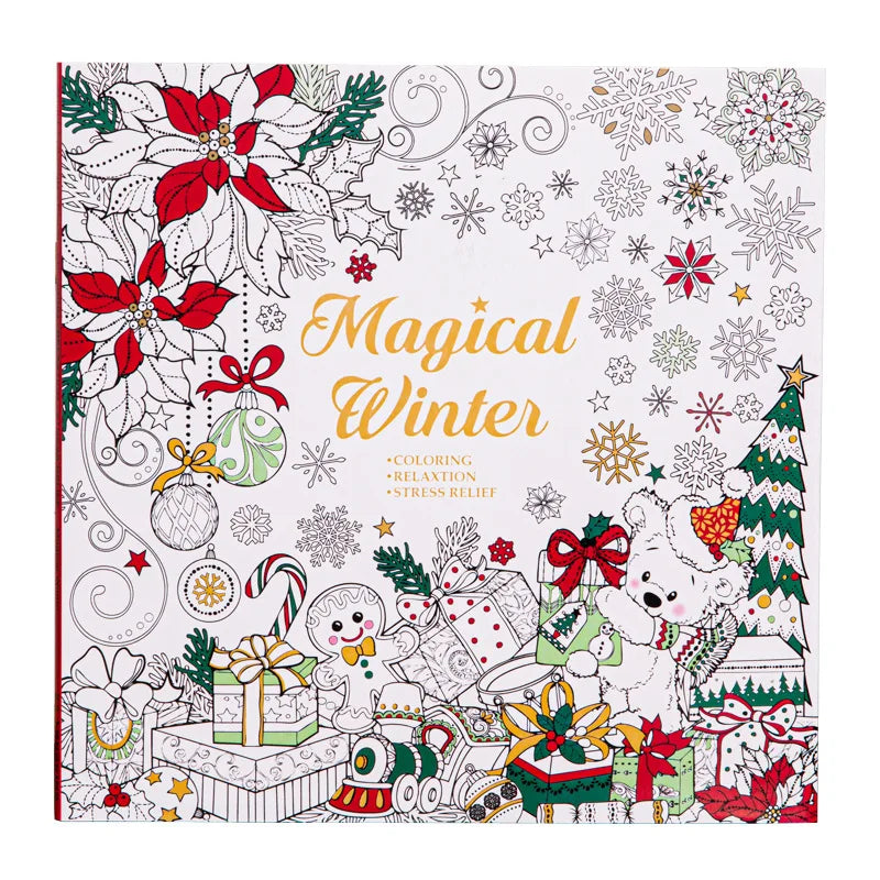 Magical Winter Coloring Book – Christmas-Themed Art & Activity Book for Kids