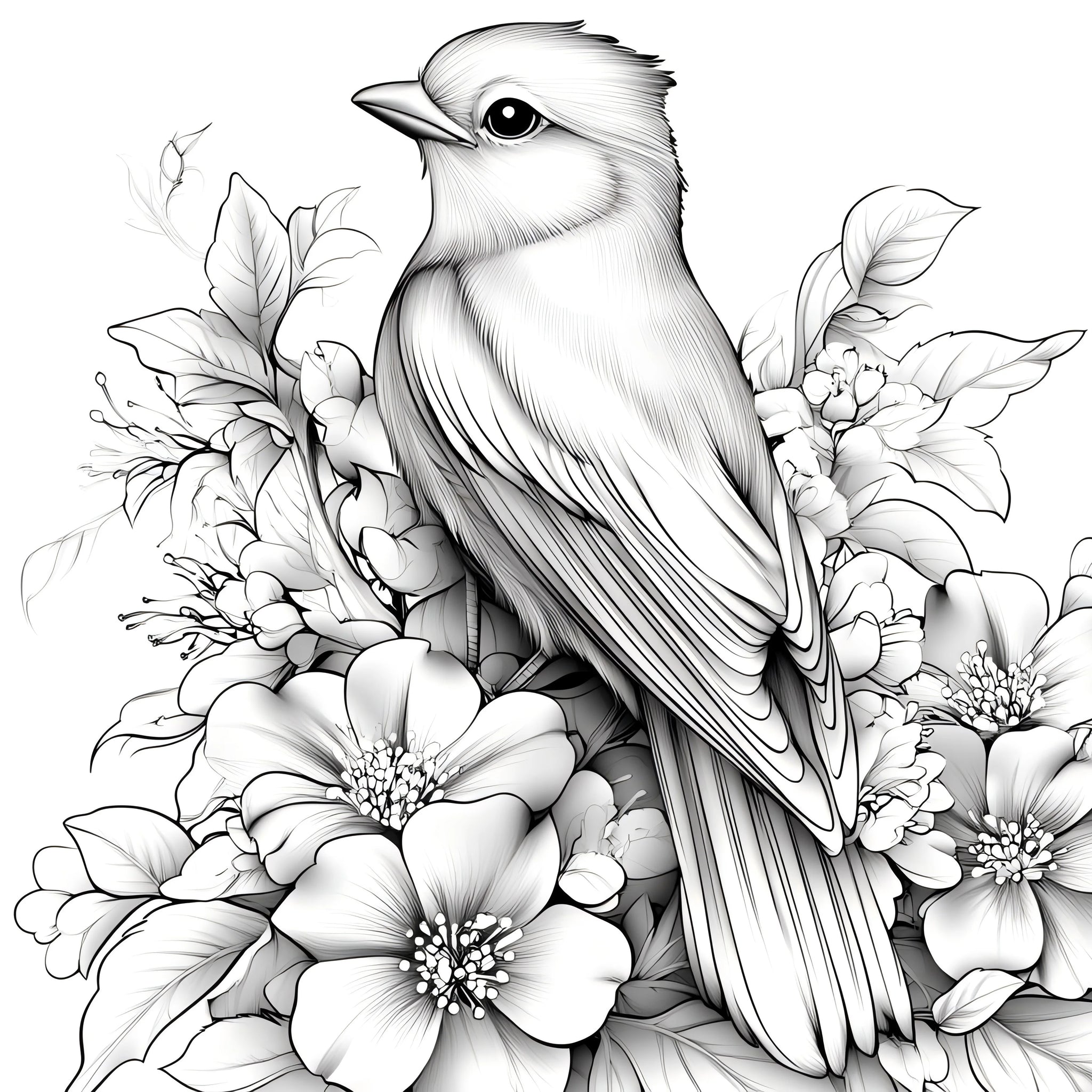 Bview Art Animal World Coloring Book – Original Design Adult Coloring Picture Book