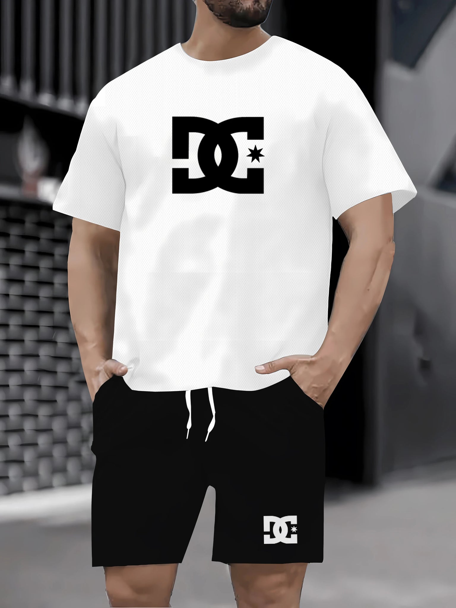 2025 Summer Men’s Sports Set – Lightweight Quick-Dry T-Shirt & Shorts 2-Piece Casual Activewear