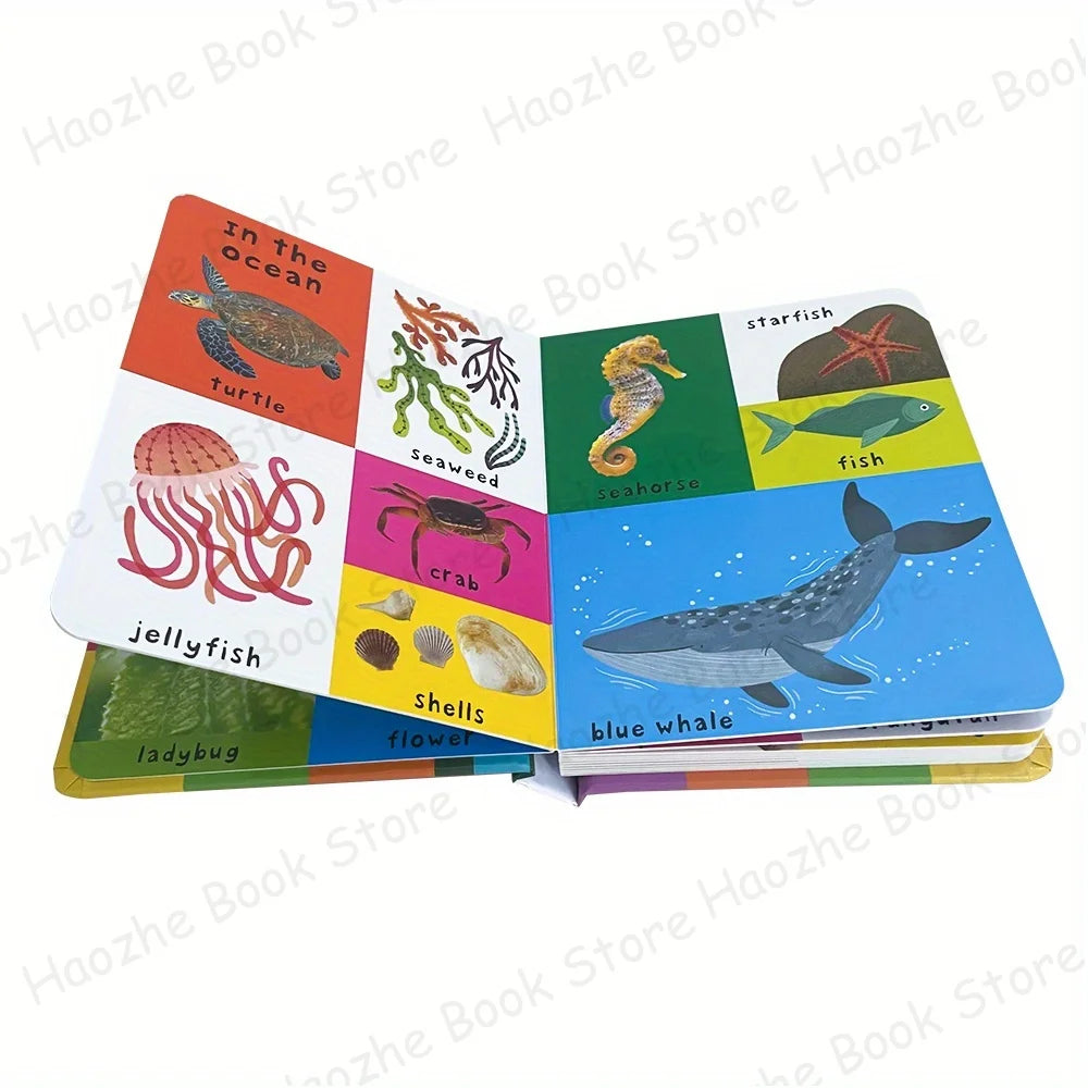 First 100 Nature Words – English Learning Board Book for Kids & Preschool Montessori