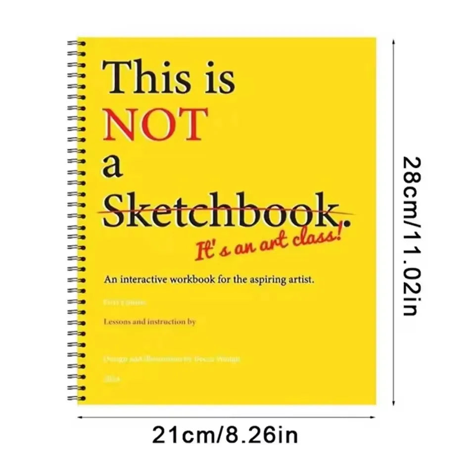 Professional “This Is Not a Sketchbook” – Interactive Art Workbook with Thick Paper Hardcover