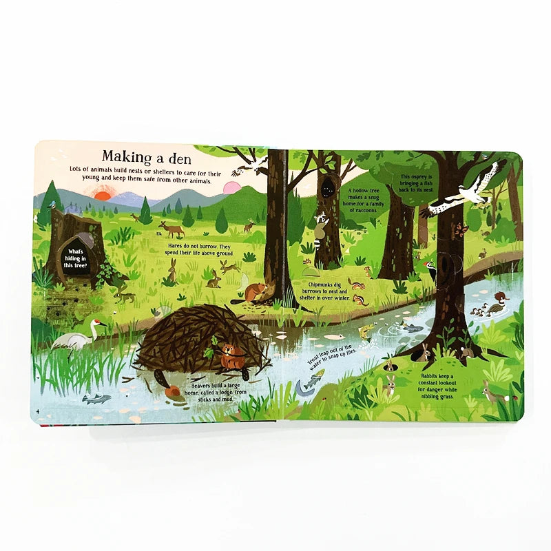 Usborne Look Inside Nature – Children’s Educational Science Book on Animals & Plants