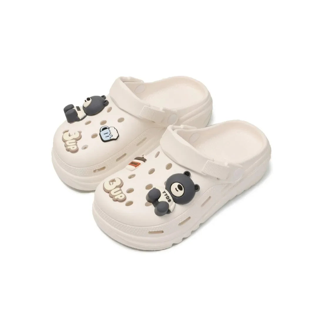 2025 EVA Women’s Thick Sole Sandals – Summer Outdoor Beach Heightening Hole Slippers for Couples