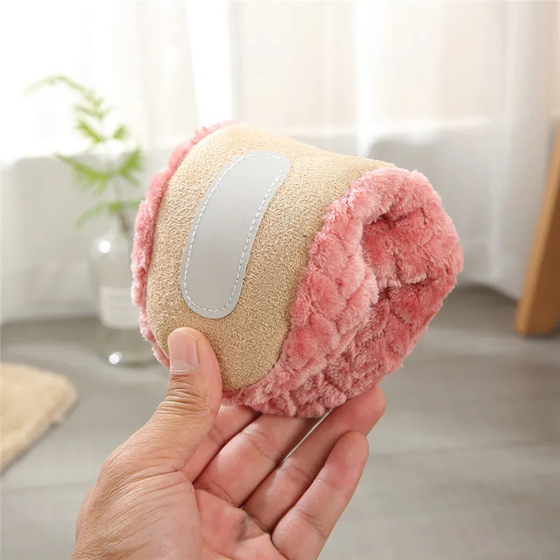 Women’s Winter Fur Slippers – Warm Non-Slip Cat Plush Indoor Shoes for Couples & Kids