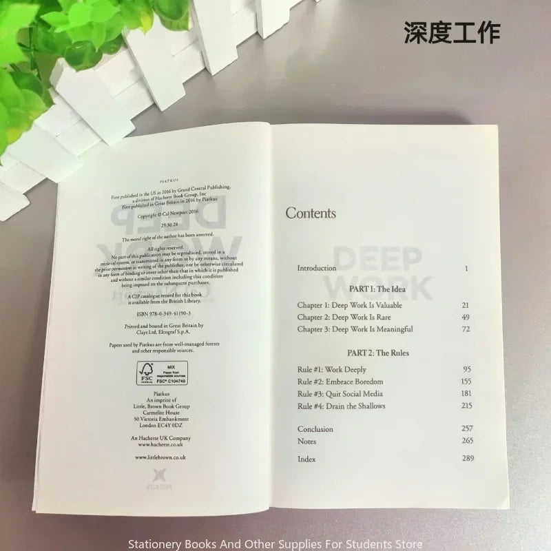 Deep Work by Cal Newport – Focus & Productivity Book for Leadership & Success