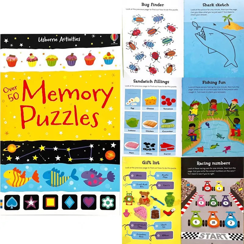 Sudoku Memory Puzzle Book – 99 Math Games & Brain Activities for Kids