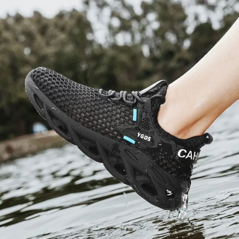 Men’s Summer Mesh Sneakers – Lightweight Outdoor Running & Hiking Sports Shoes