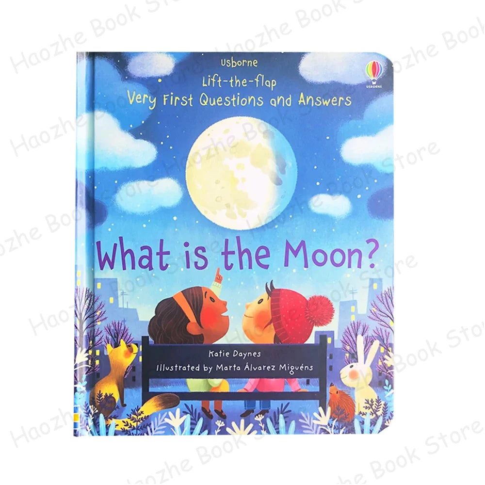Usborne What Is the Moon – Lift-the-Flap English Learning Book for Preschool & Kindergarten