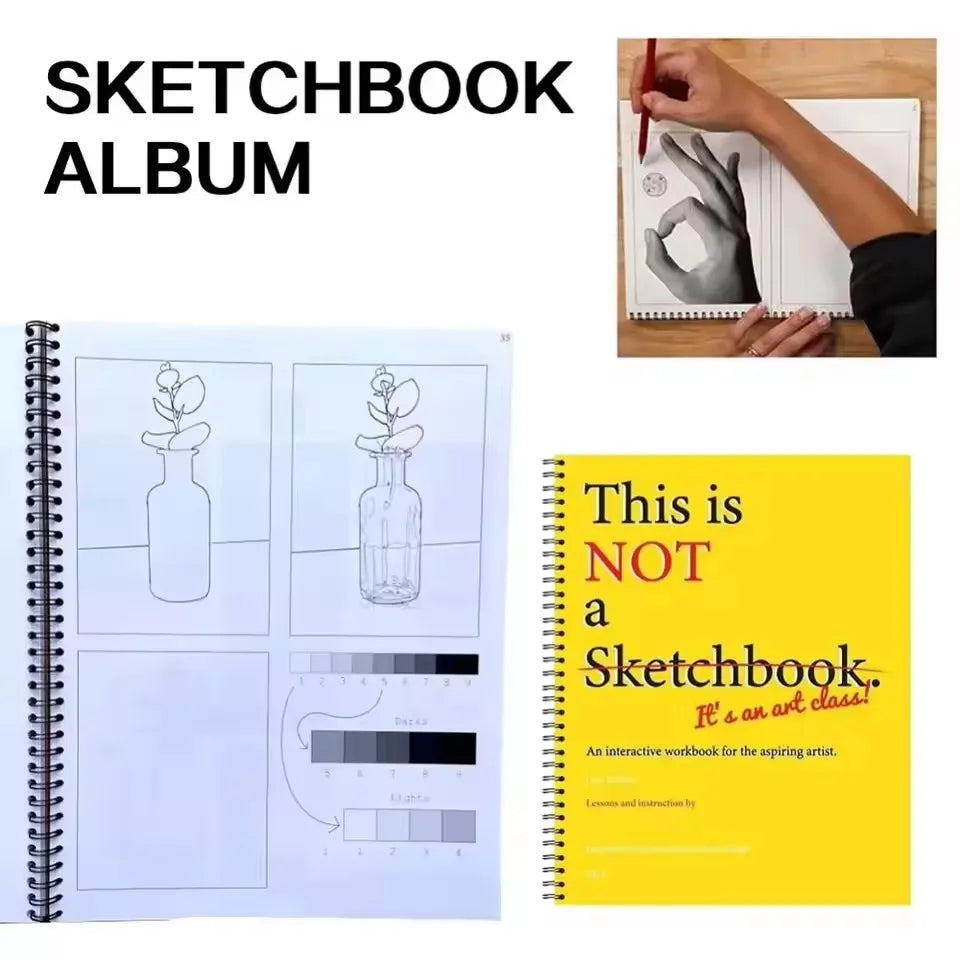 Professional “This Is Not a Sketchbook” – Interactive Art Workbook with Thick Paper Hardcover