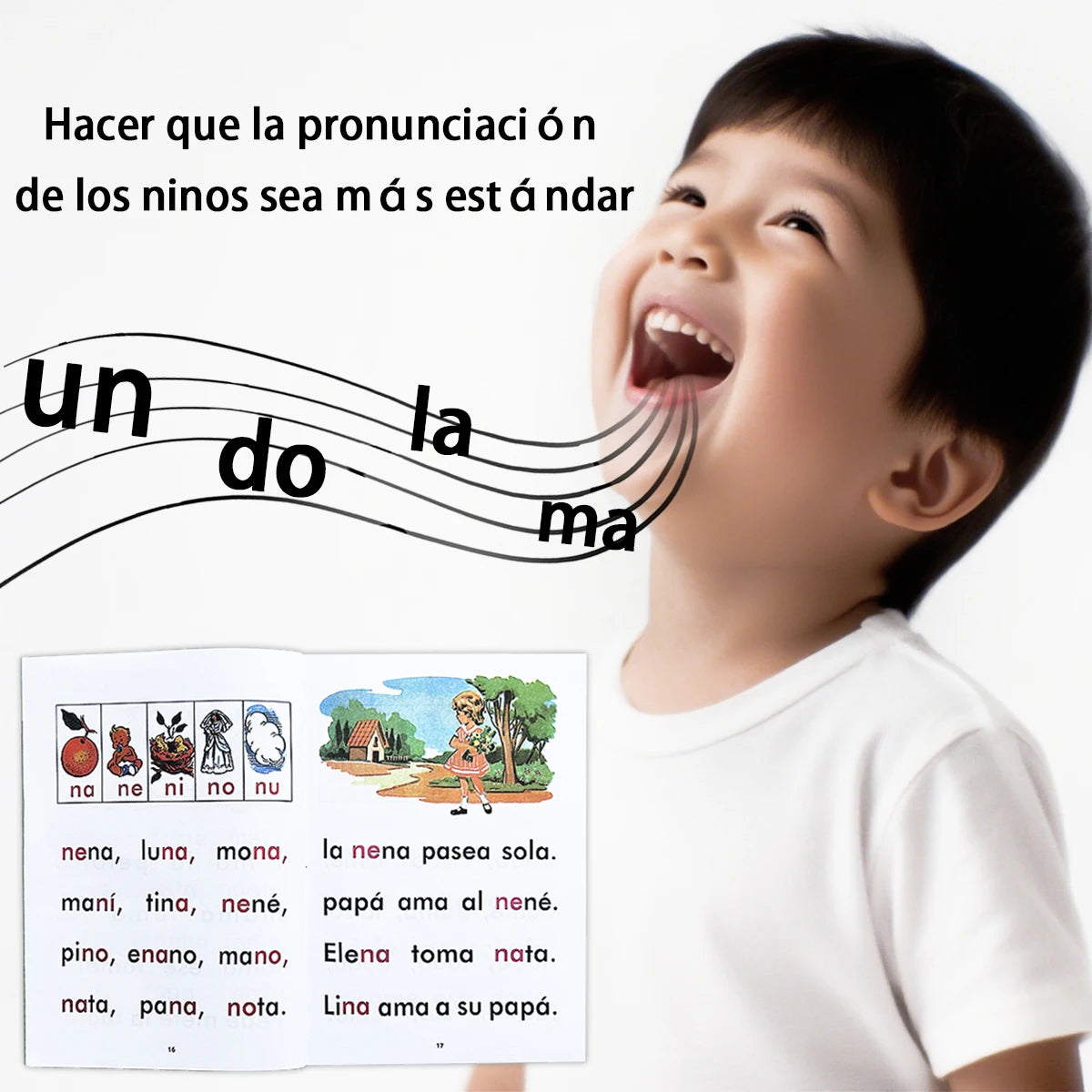 Nuevo Mi Jardín Spanish Phonetic Learning Book – Kids Educational Textbook (112 Pages)