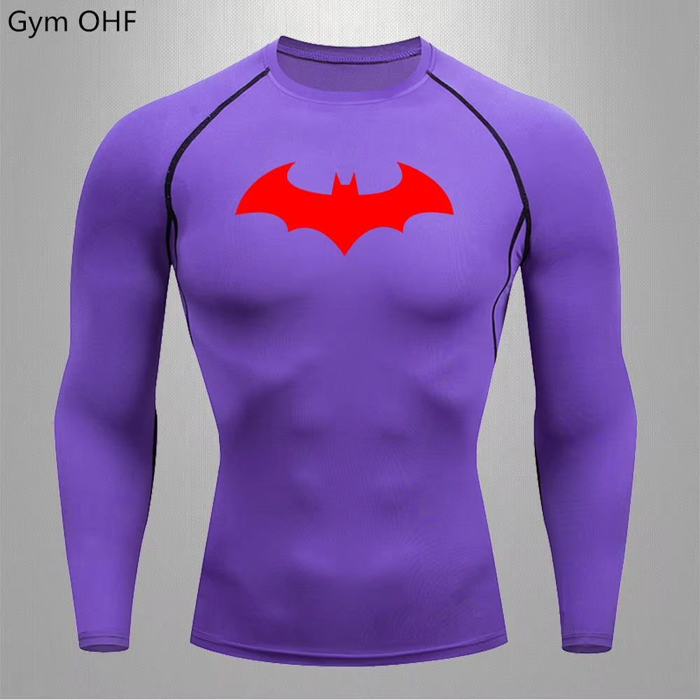 Men’s Compression Sport T-Shirt – Quick Dry Long Sleeve Gym Fitness Running Rashguard Top