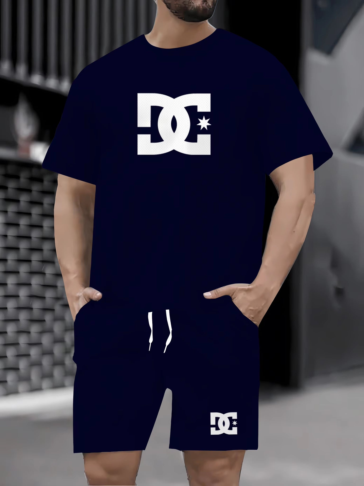 2025 Summer Men’s Sports Set – Lightweight Quick-Dry T-Shirt & Shorts 2-Piece Casual Activewear